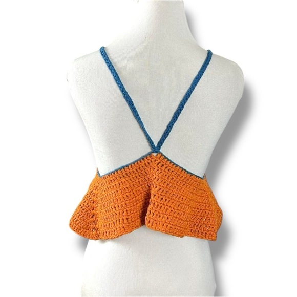 Free People Bella Crochet Crop Top Medium - Picture 10 of 16